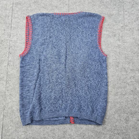 Vintage Petite Sophisticate Sweater Vest Womens Small Aztec Knit Southwestern 90 - Picture 5 of 5